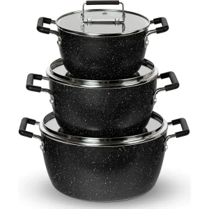 Granitestone Black Pots and Pans Set