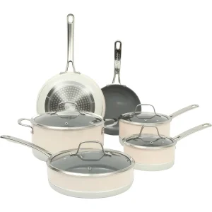 Kitchen Essentials Viva La Cantina 10 Piece PFA Free Titanium Ceramic Nonstick Cookware