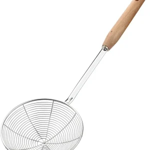 Spider Strainer Skimmer with Wood Handle